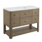 James Martin Vanities Lucian 48" Single Vanity, Pebble Oak w/ 3 CM White Zeus Quartz Top D704-V48-PBO-3WZ - alternate 6